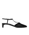 Jil Sander Women's 35mm Leather T-strap Sandals In Black