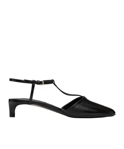 JIL SANDER JIL SANDER T-BAR SQUARE TOE PUMPS
