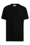 Jil Sander Crewneck Wool T-shirt Flap Pocket In 001