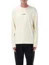 Jil Sander White Logo T-shirt In Multi
