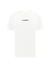 Jil Sander White T-shirt With Contrasting Logo Print