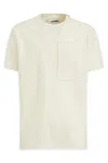 Jil Sander Crewneck Wool T-shirt Flap Pocket In 106