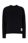 Jil Sander Logo-patch Cotton Sweatshirt In Black
