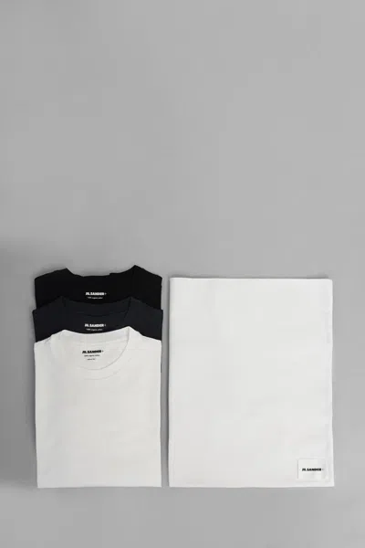 Jil Sander T-shirt 3-pack In Black
