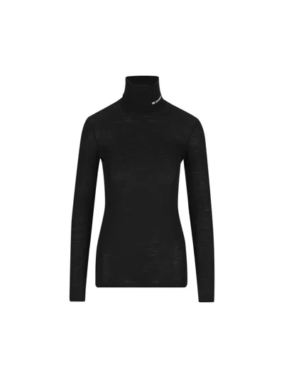 Jil Sander T-shirt And Polo In Black