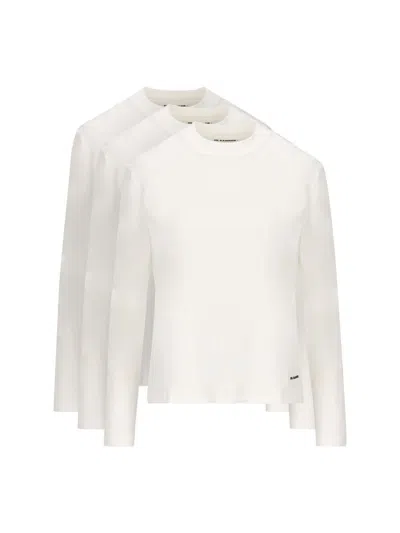 Jil Sander T-shirt And Polo Shirt In White