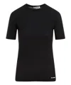 Jil Sander Short-sleeve Layered T-shirt In Black