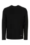 Jil Sander Cotton Crew Neck T-shirt With Long Sleeves In Black