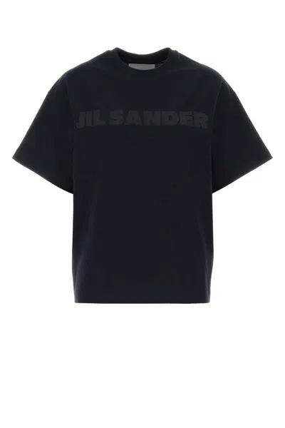 Jil Sander Logo T-shirt In Black