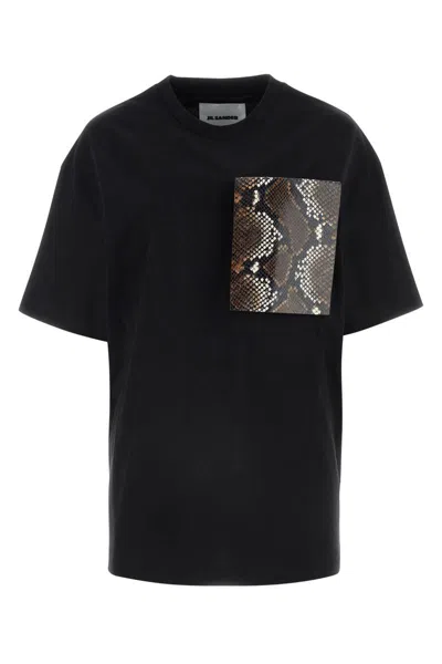 Jil Sander Tshirt J03gc0122j20035 001 In Black