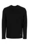 Jil Sander Cotton Crew Neck T-shirt With Long Sleeves In Black