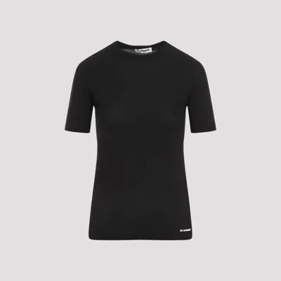 Jil Sander Logo Short-sleeved T-shirt In Black