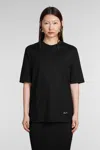 Jil Sander Logo-embellished Cotton T-shirt In Black