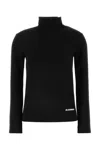 Jil Sander Ribbed-effect Sweatshirt In Black