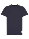 Jil Sander Boxy T-shirt Set In Stretch Organic Cotton In Blue