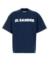 Jil Sander Crew Neck T-shirt With Short Sleeves In Blue