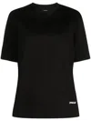Jil Sander Logo-embellished Cotton T-shirt In Black