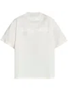 Jil Sander White Short-sleeved T-shirt With Logo  In Multicolor