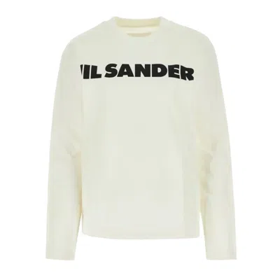 Jil Sander T-shirt Cn Ls In Black