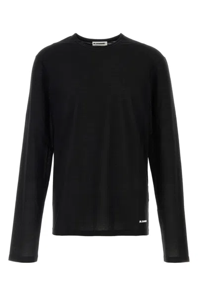 Jil Sander T-shirt Cn Ls-xl Nd  Male In Black