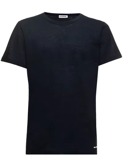 Jil Sander T-shirt Cn Ss In Midnight