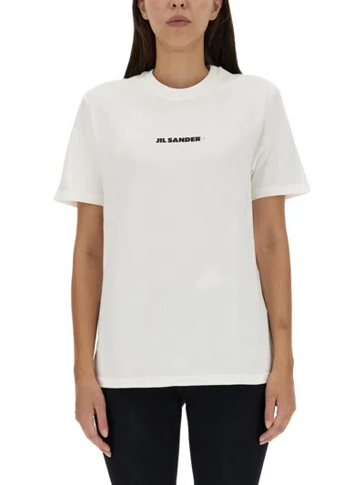 Jil Sander T-shirt Con Logo In White