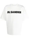 Jil Sander Logo T-shirt By . The Brand Presents A Minimalist Style That Is Appreciated Wor In White