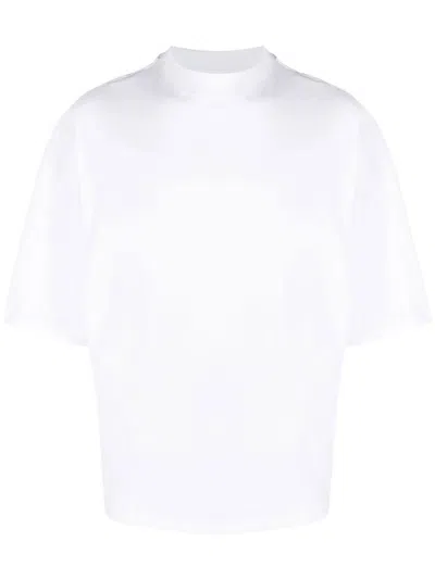 Jil Sander T-shirt Crewneck Short Sleeves Clothing In White