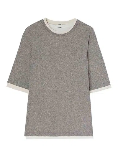 Jil Sander T-shirt In Grey