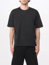 Jil Sander Black Crewneck T-shirt With Logo Patch On The Rear In Black