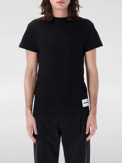 JIL SANDER T-SHIRT JIL SANDER MEN COLOR BLACK,F20404002