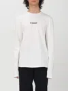 Jil Sander Logo-printed Long-sleeved T-shirt In Ivory