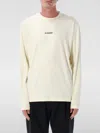Jil Sander White Logo T-shirt In Neutral