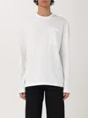 Jil Sander White Logo Flag Long Sleeve T-shirt In White