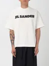 Jil Sander Logo T-shirt By . The Brand Presents A Minimalist Style That Is Appreciated Wor In White