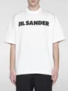 Jil Sander Logo T-shirt By . The Brand Presents A Minimalist Style That Is Appreciated Wor In White