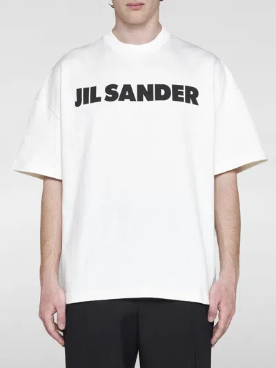 Jil Sander Logo T-shirt In White