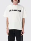 Jil Sander Logo T-shirt By . The Brand Presents A Minimalist Style That Is Appreciated Wor In Weiss