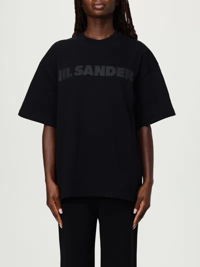 Jil Sander Logo T-shirt In Black