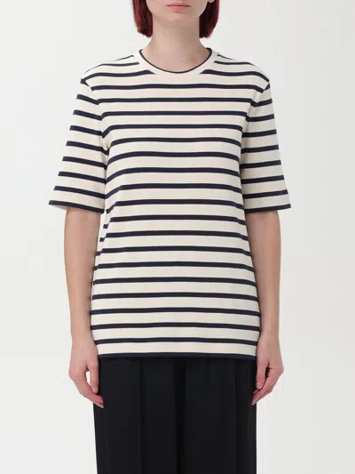 JIL SANDER T-SHIRT JIL SANDER WOMAN COLOR STRIPED,F76527051