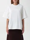 Jil Sander White Short-sleeved T-shirt With Logo  In Weiss