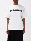 Jil Sander Relaxed-fit Cotton T-shirt With Bold Logo In Yellow Cream