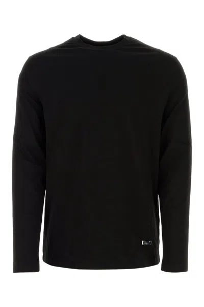 JIL SANDER JIL SANDER BLACK COTTON T-SHIRT