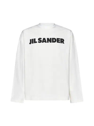 Jil Sander T-shirt In Porcelain