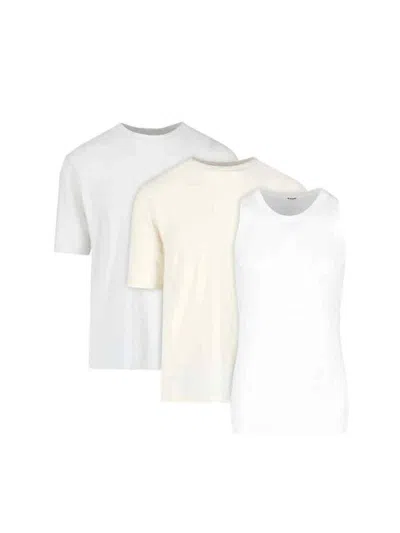 JIL SANDER T-SHIRT SET - WHITE/OFF-WHITE