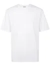 Jil Sander Crew Neck Graphic Print T-shirt Short Sleeves In White