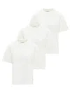 Jil Sander T-shirt Three-pack In White