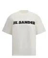 Jil Sander Relaxed-fit Cotton T-shirt With Bold Logo In White