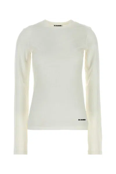 Jil Sander + Crewneck T In White