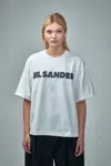 Jil Sander Relaxed-fit Cotton T-shirt With Bold Logo In White